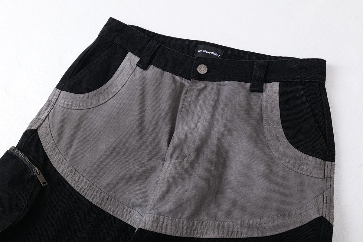 【25s Aug.】Dark Paratrooper Tactical Loose Overalls are inspired by military aesthetics and functional design. Featuring a loose, utility-style silhouette, these overalls are crafted from durable fabric with reinforced stitching for everyday wear and movement.