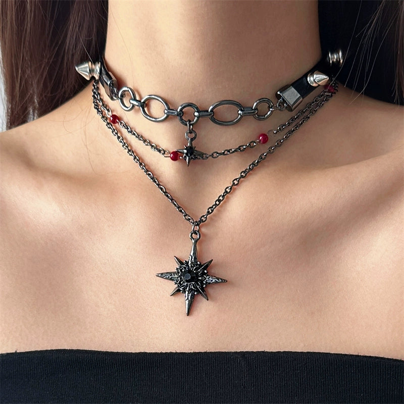 Black Star Choker Necklace