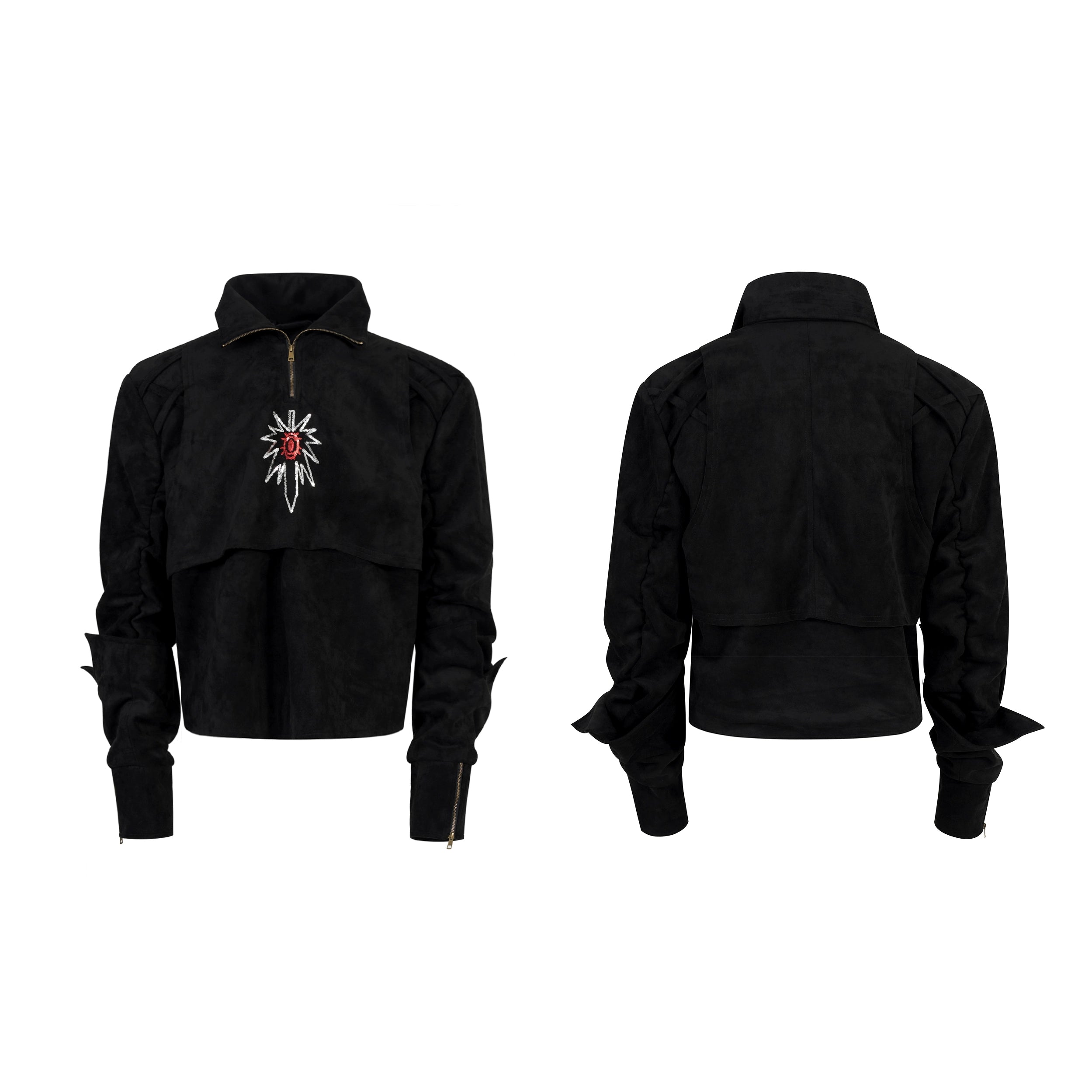 Suede Graffiti Deconstructed Sweatshirt