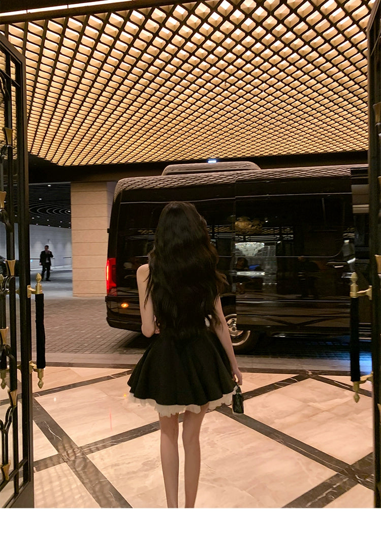 Black Velvet Princess Dress