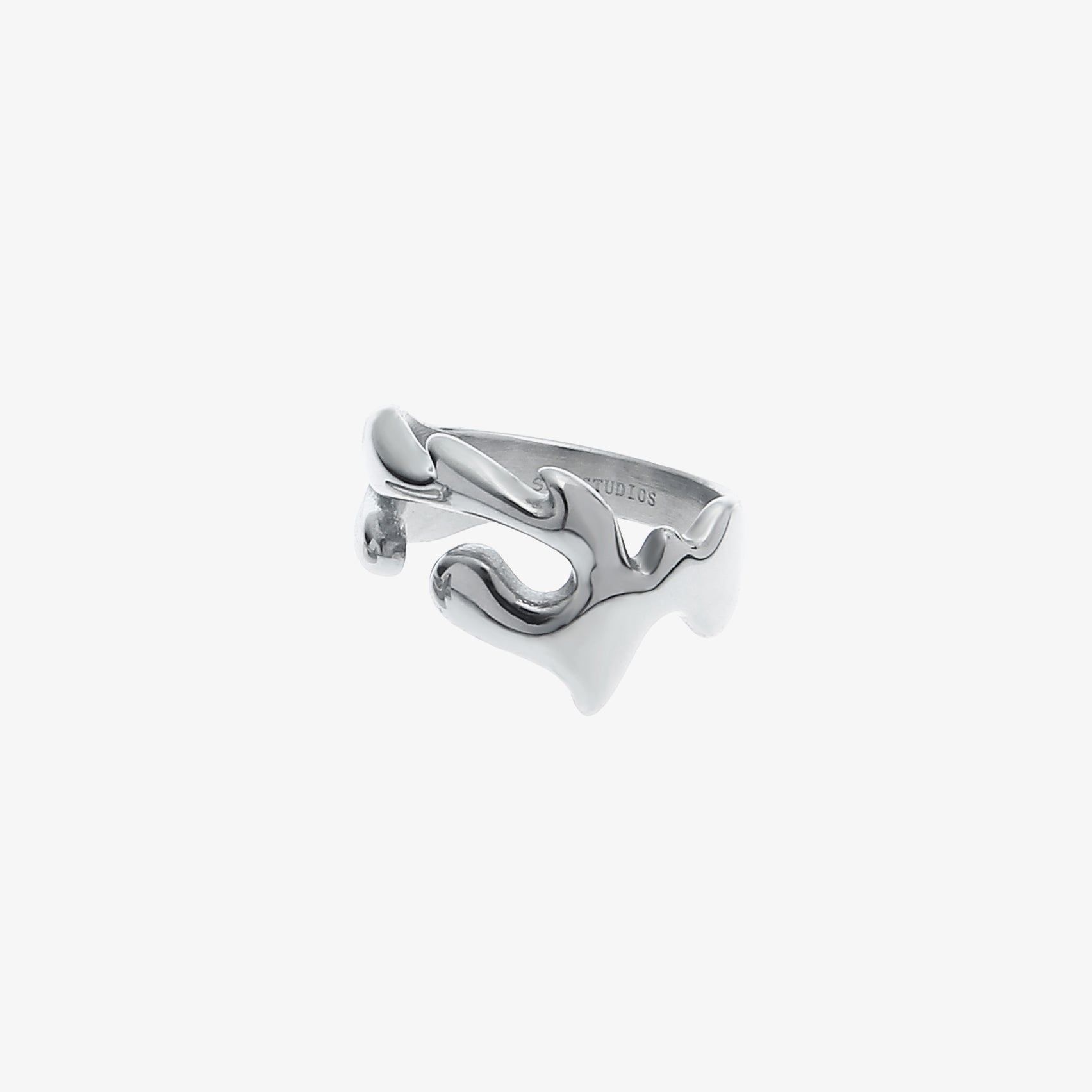 Liquid Lava Irregular Minimalist Ring