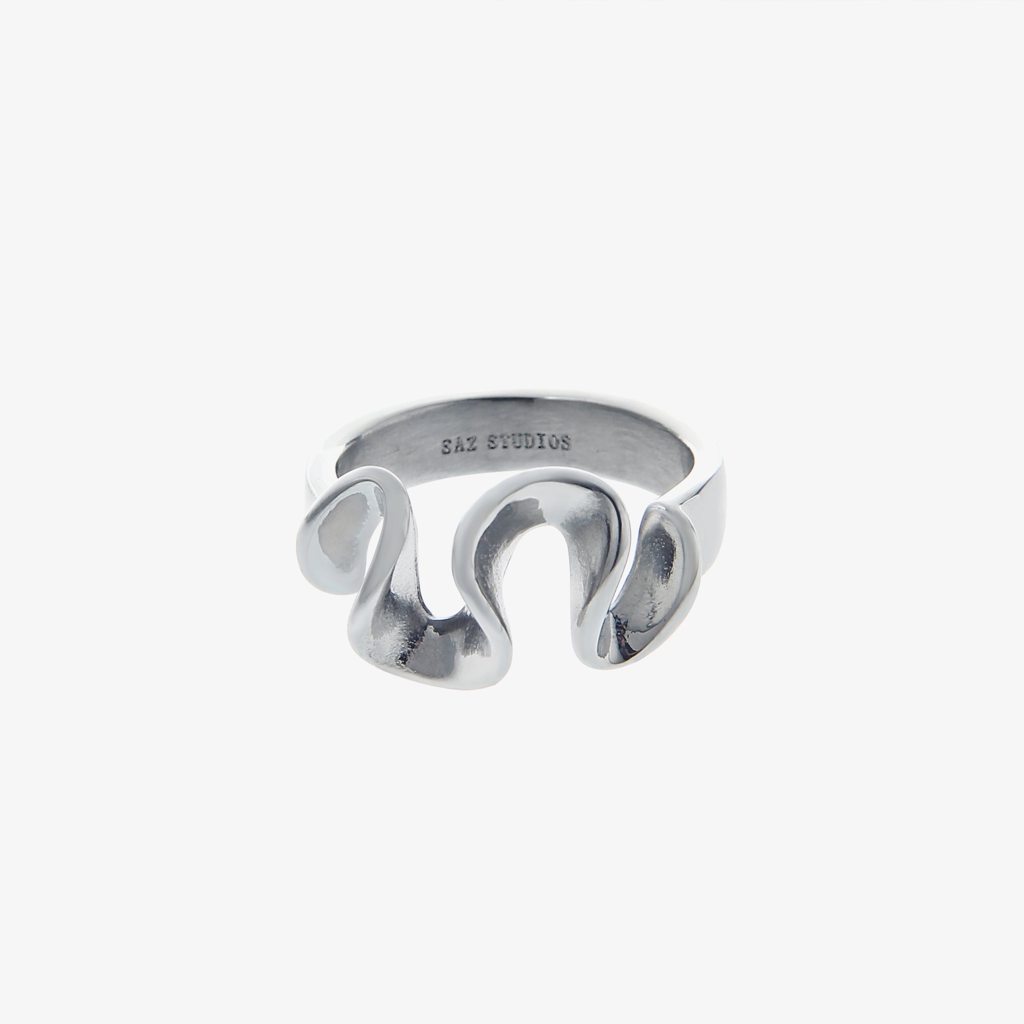 Liquid Shaped Minimalist Ring