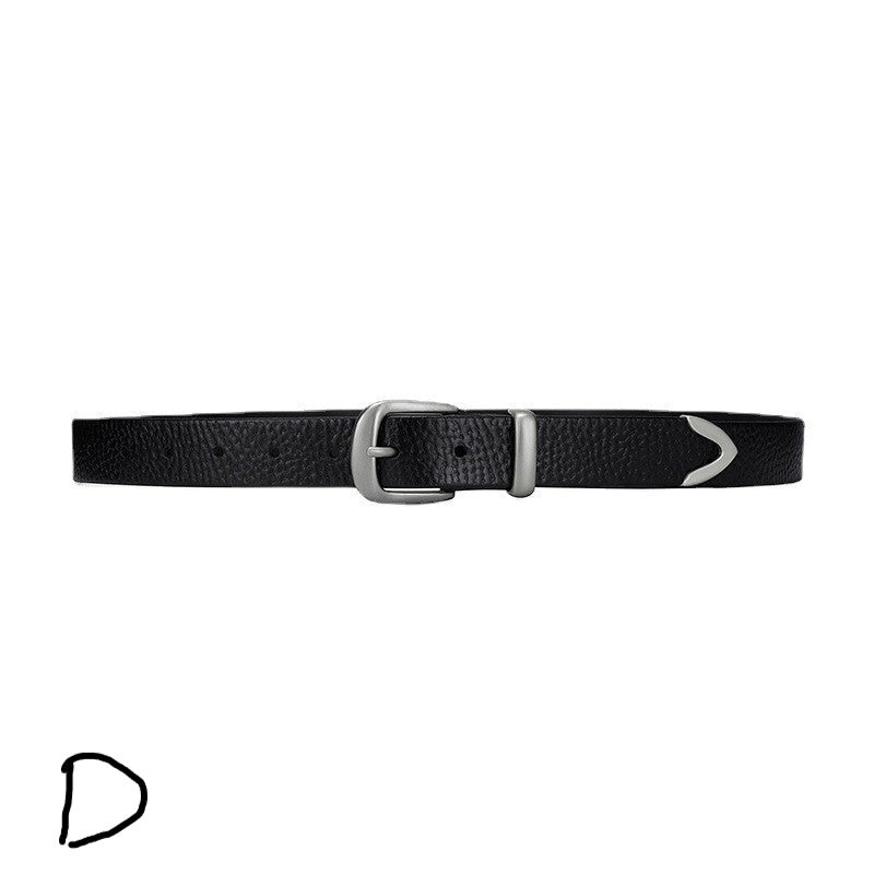 Niche Metal Buckle Belt ArtsKoreanMan