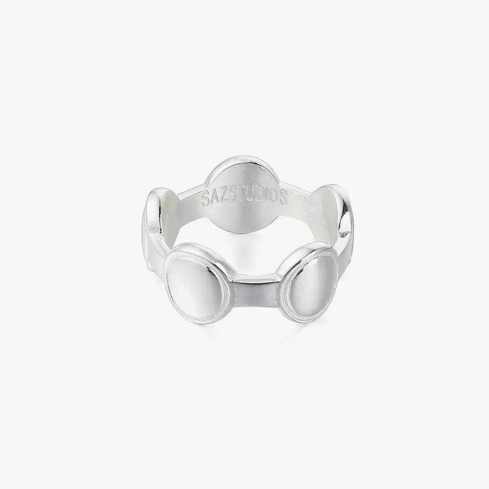 Silver Oval Ring ArtsKoreanMan