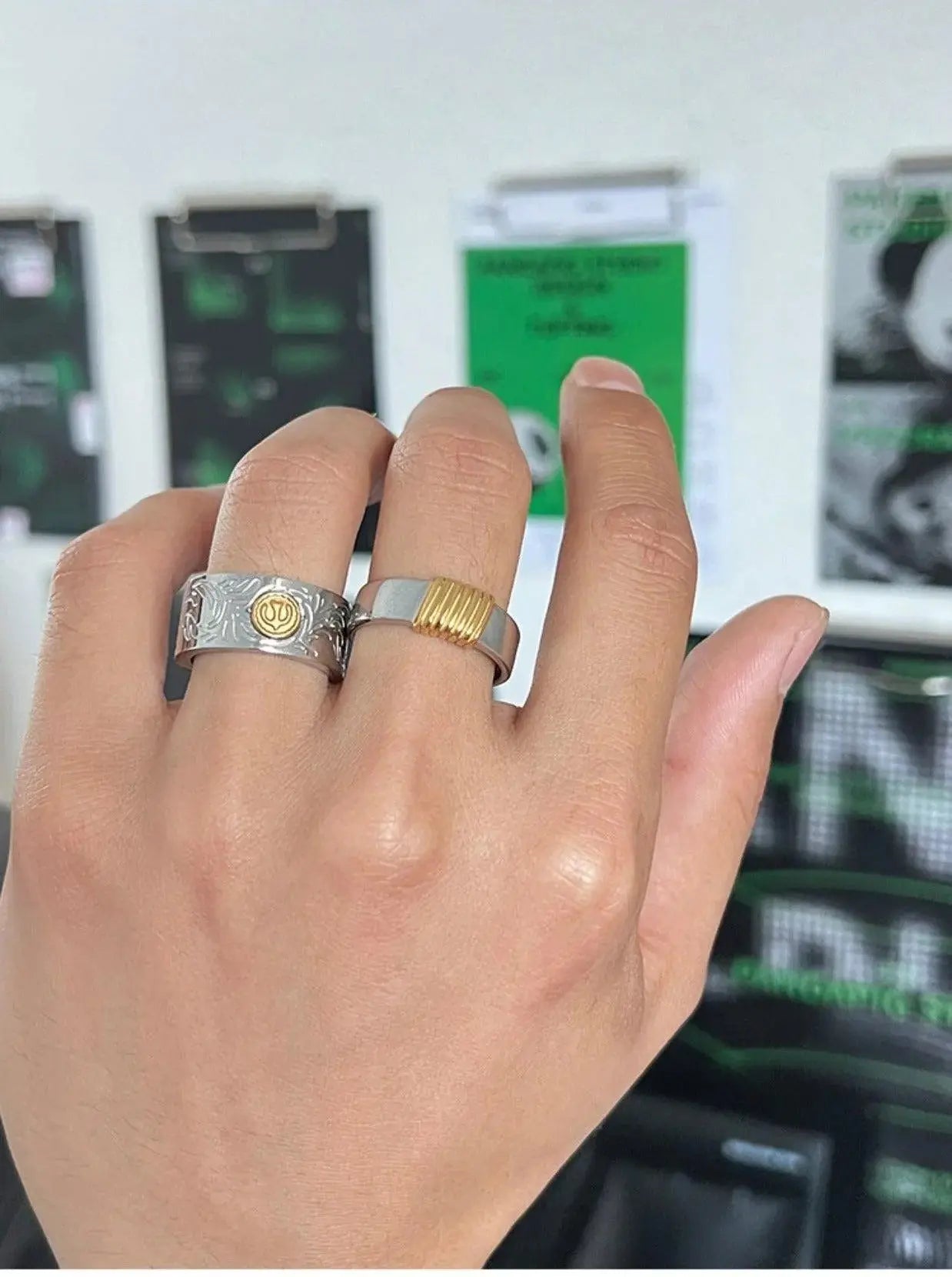 Titanium Contrast Ring ArtsKoreanMan