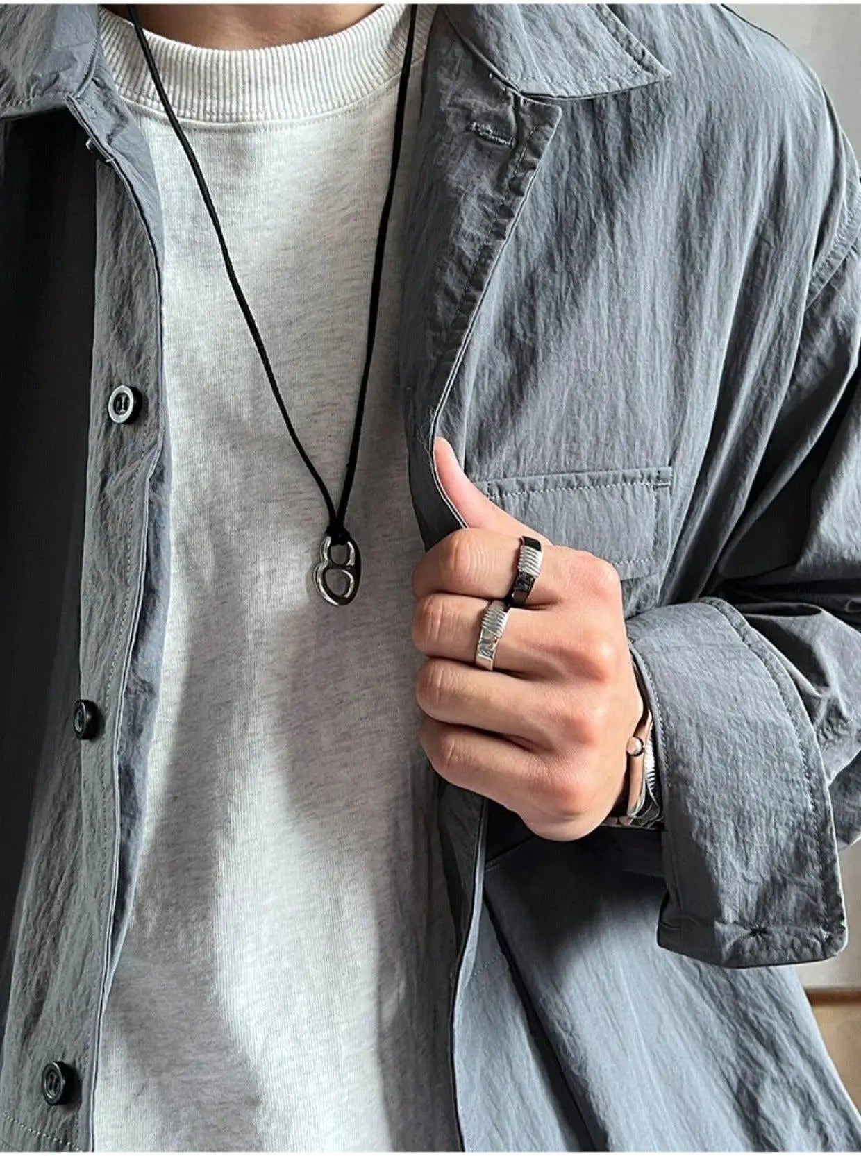 Titanium Contrast Ring ArtsKoreanMan