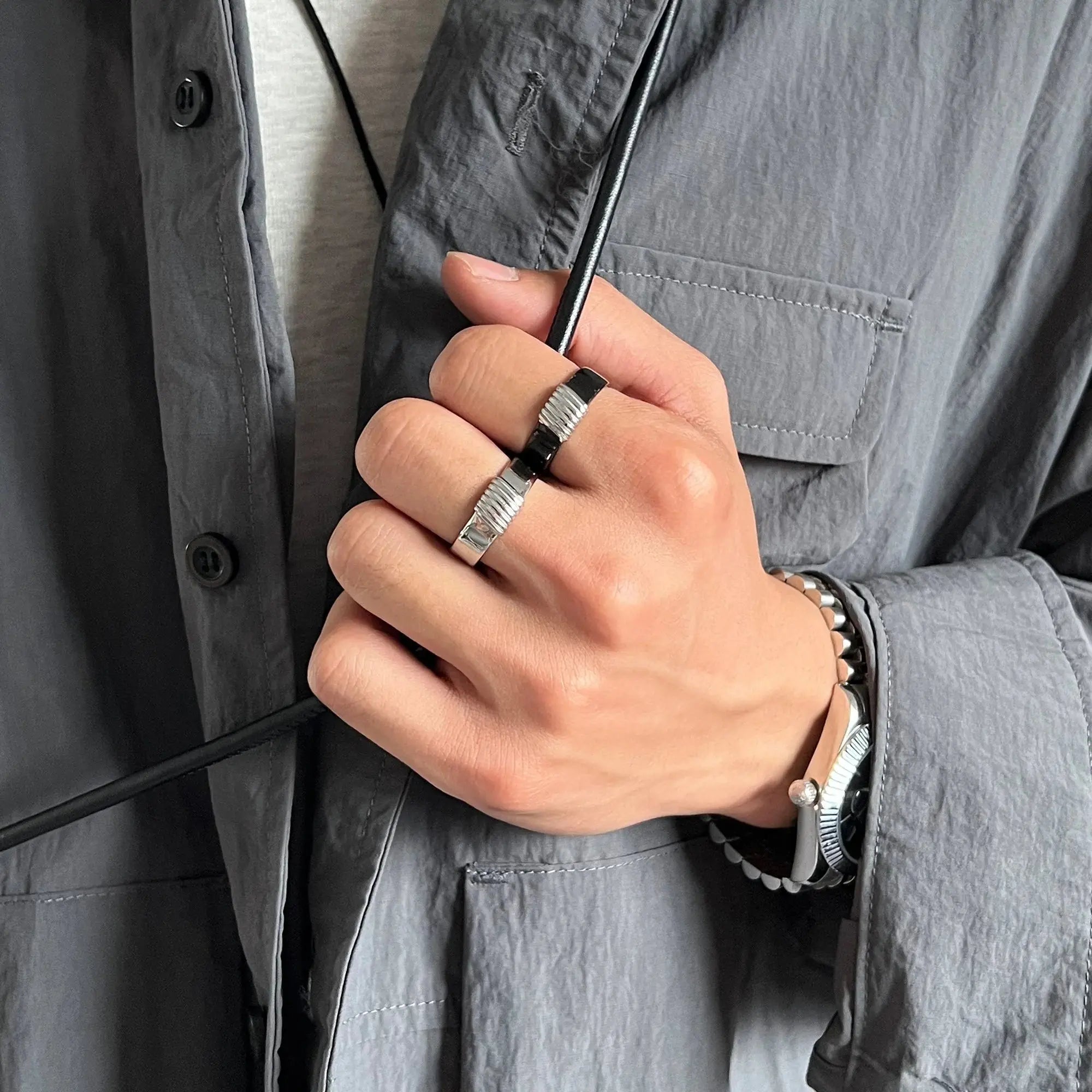 Titanium Contrast Ring ArtsKoreanMan