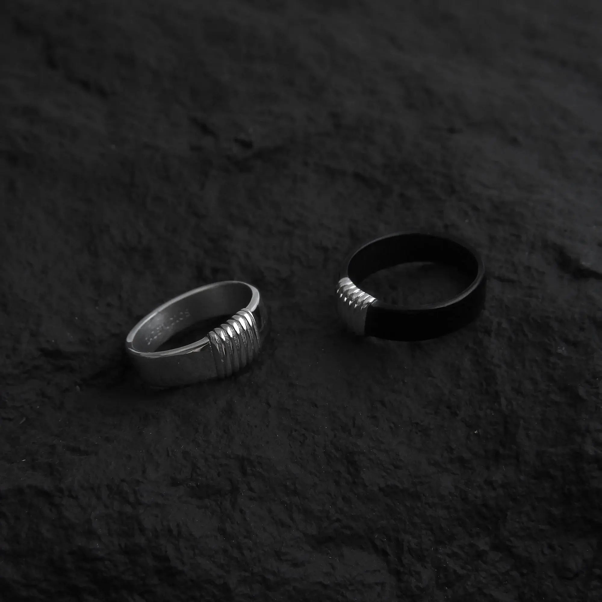 Titanium Contrast Ring ArtsKoreanMan