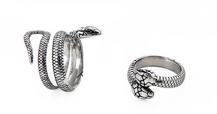 Titanium Snake Ring ArtsKoreanMan