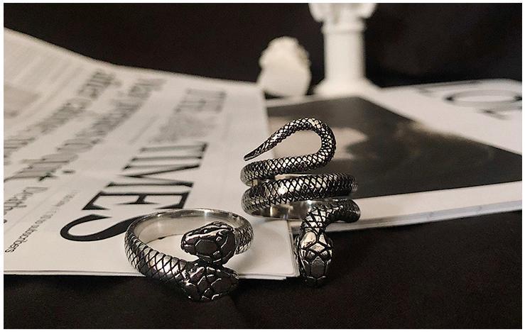 Titanium Snake Ring ArtsKoreanMan