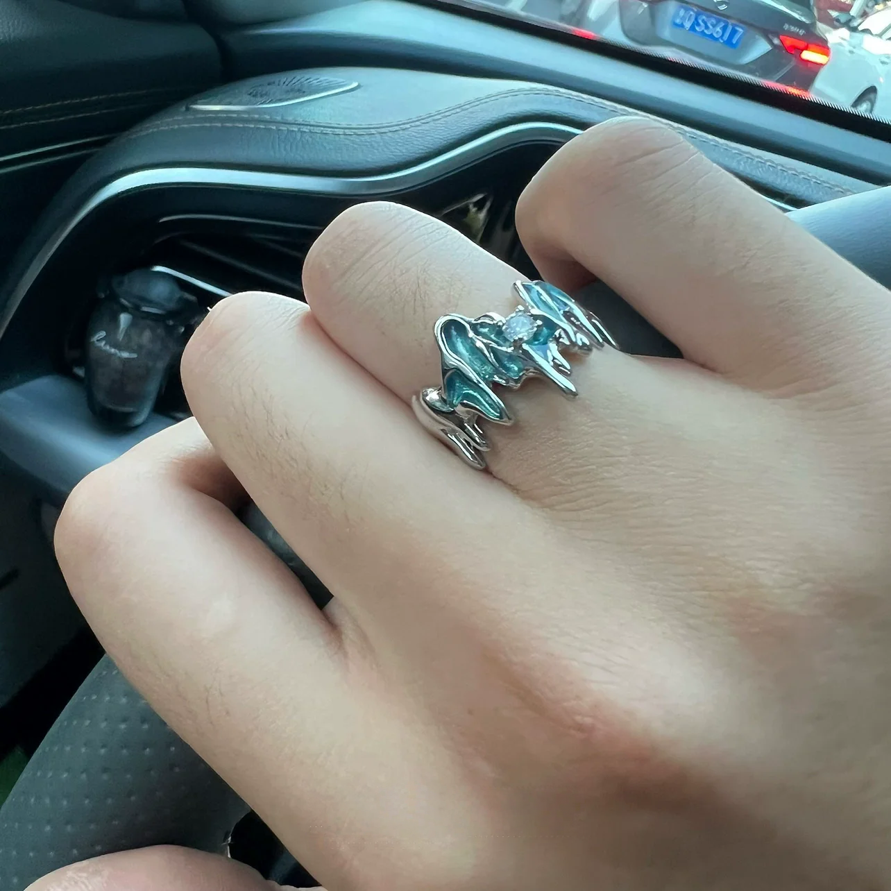 Irregular Metal Open Ring