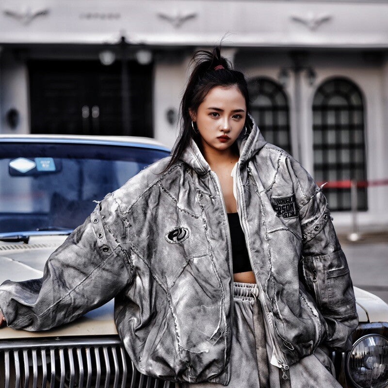 Distressed Wasteland Padded Jacket Review – Warm, Stylish & Built for Winter | Sanhoostudio