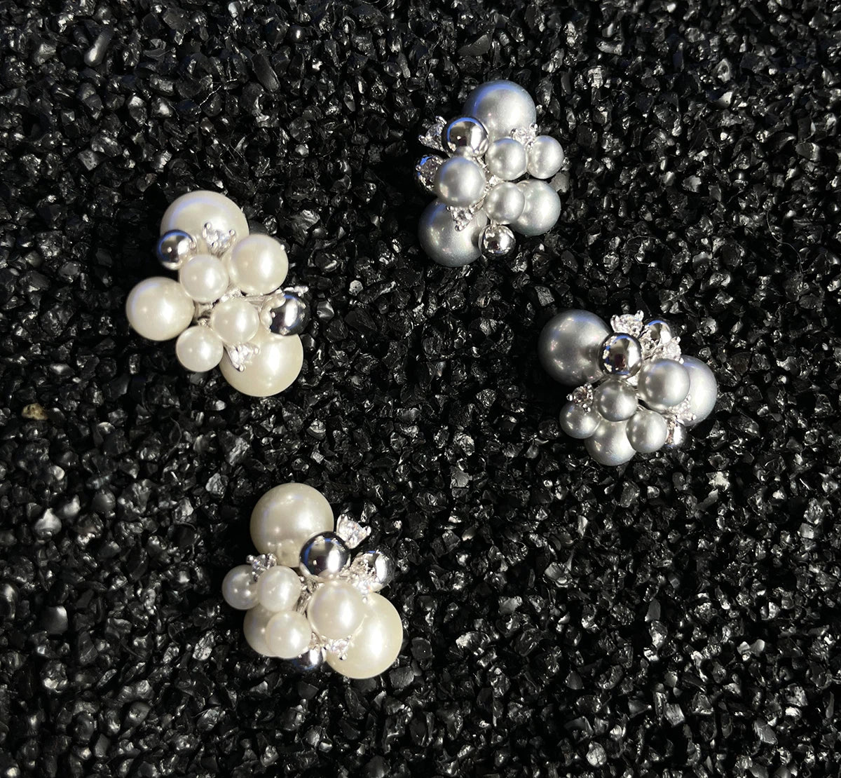 Long Layered Pearl Necklace with OT Clasp