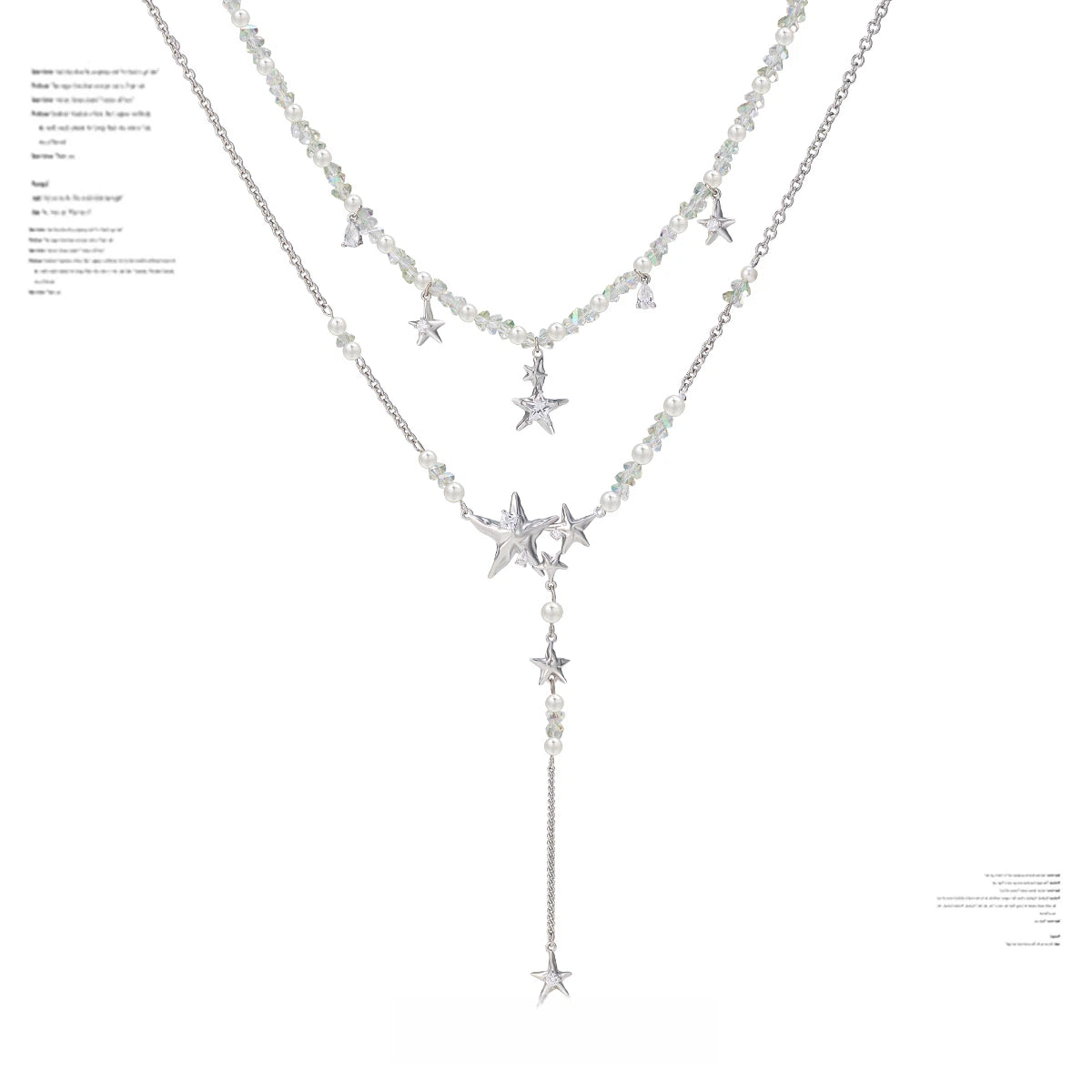 Detachable Beaded Tassel Star Necklace