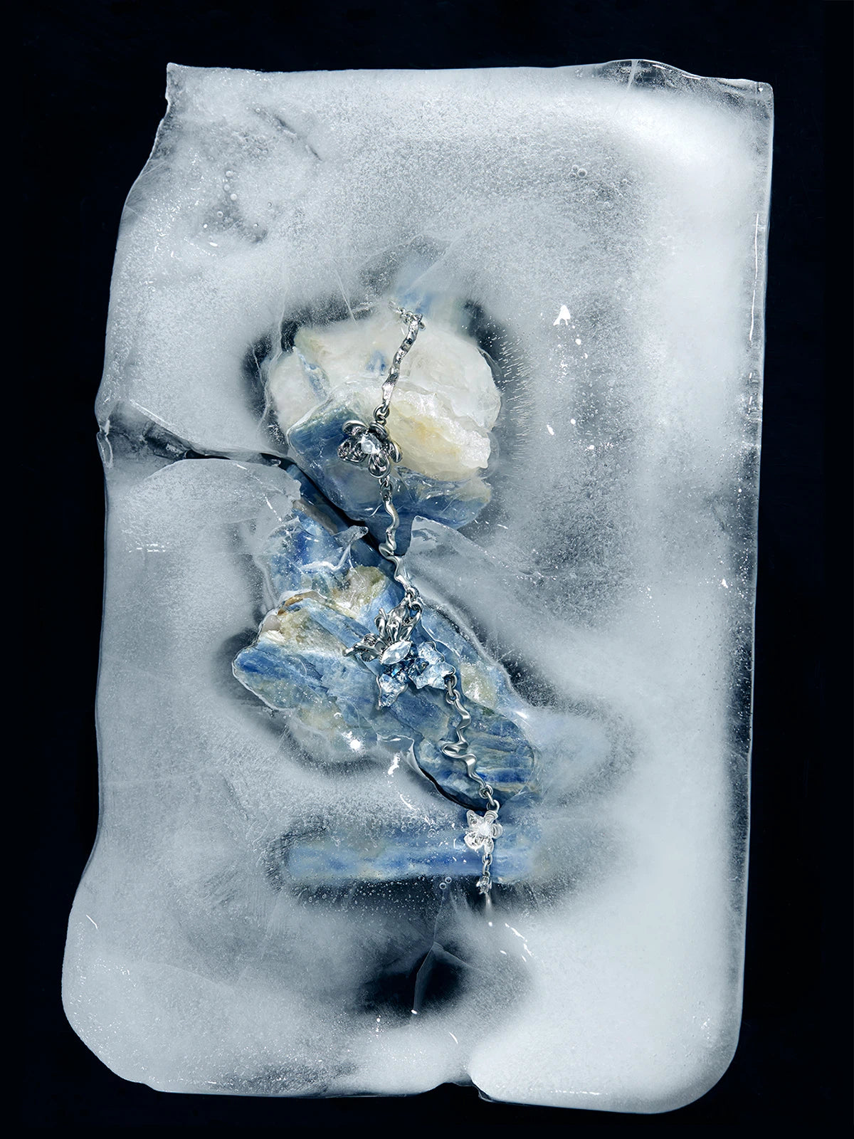 Gradient Crystal Butterfly Necklace