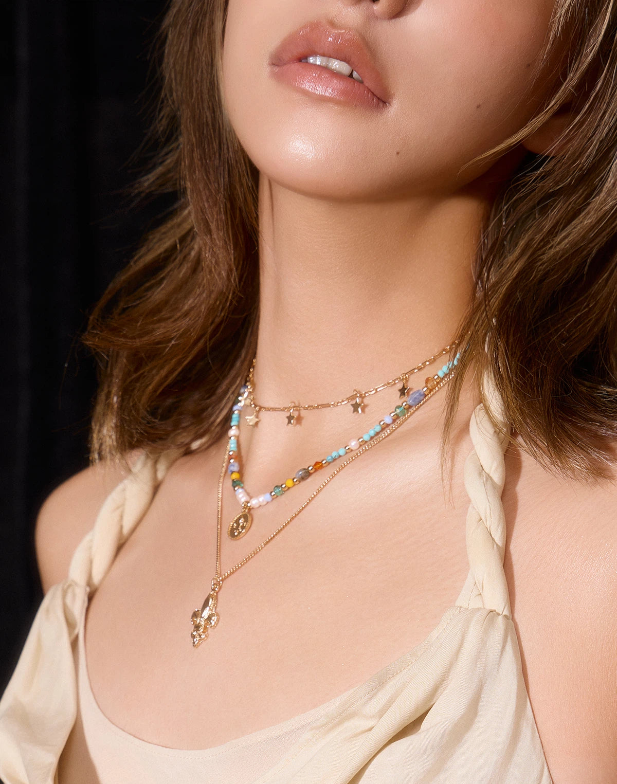 Sanhoostudio’s ocean-inspired necklace features colorful beads and a playful pendant. Perfect for beach vacations, layering, or couple gifts full of summer energy.