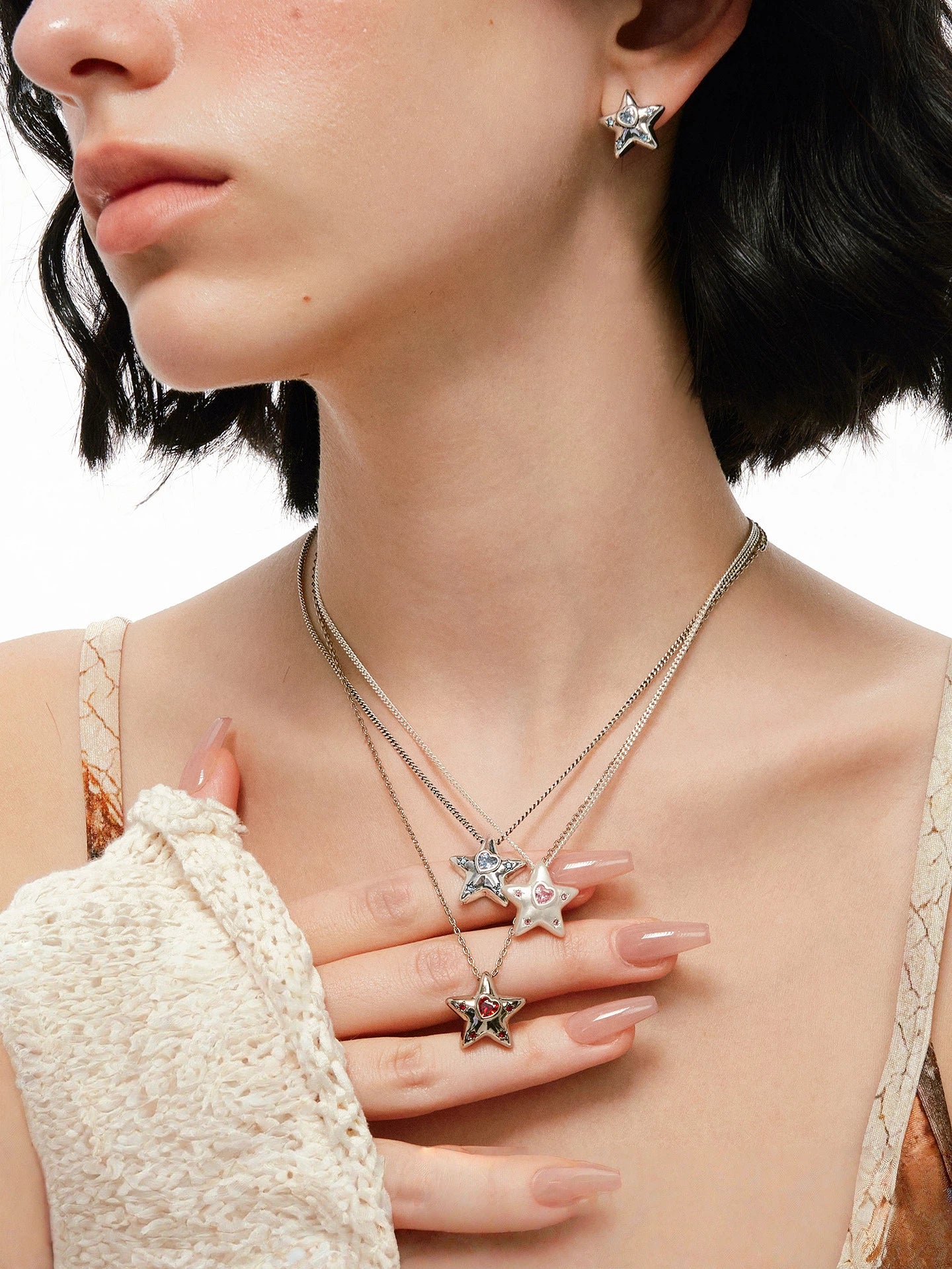 Minimal Star Sweater Necklace