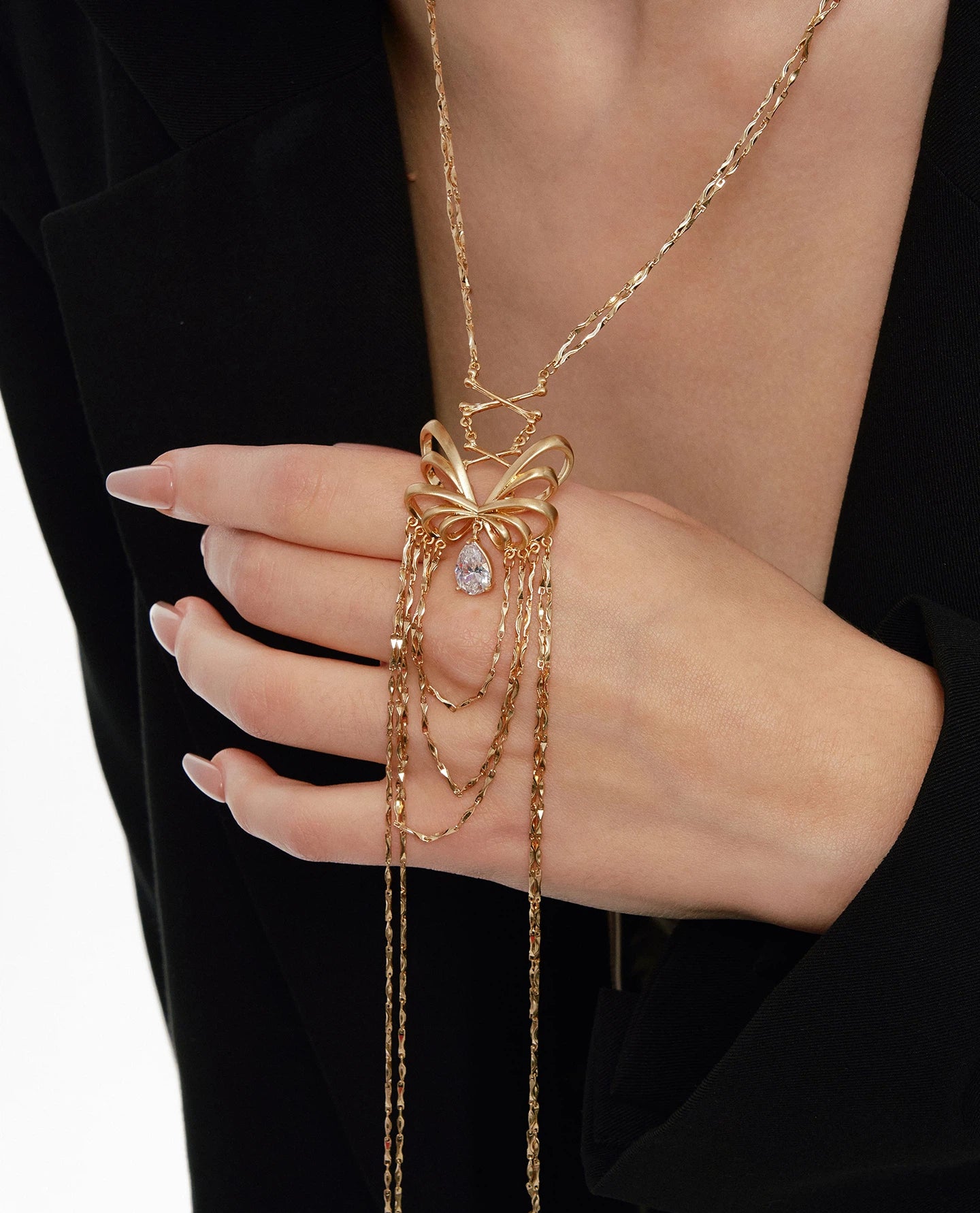 Elegant Tassel Sweater Necklace