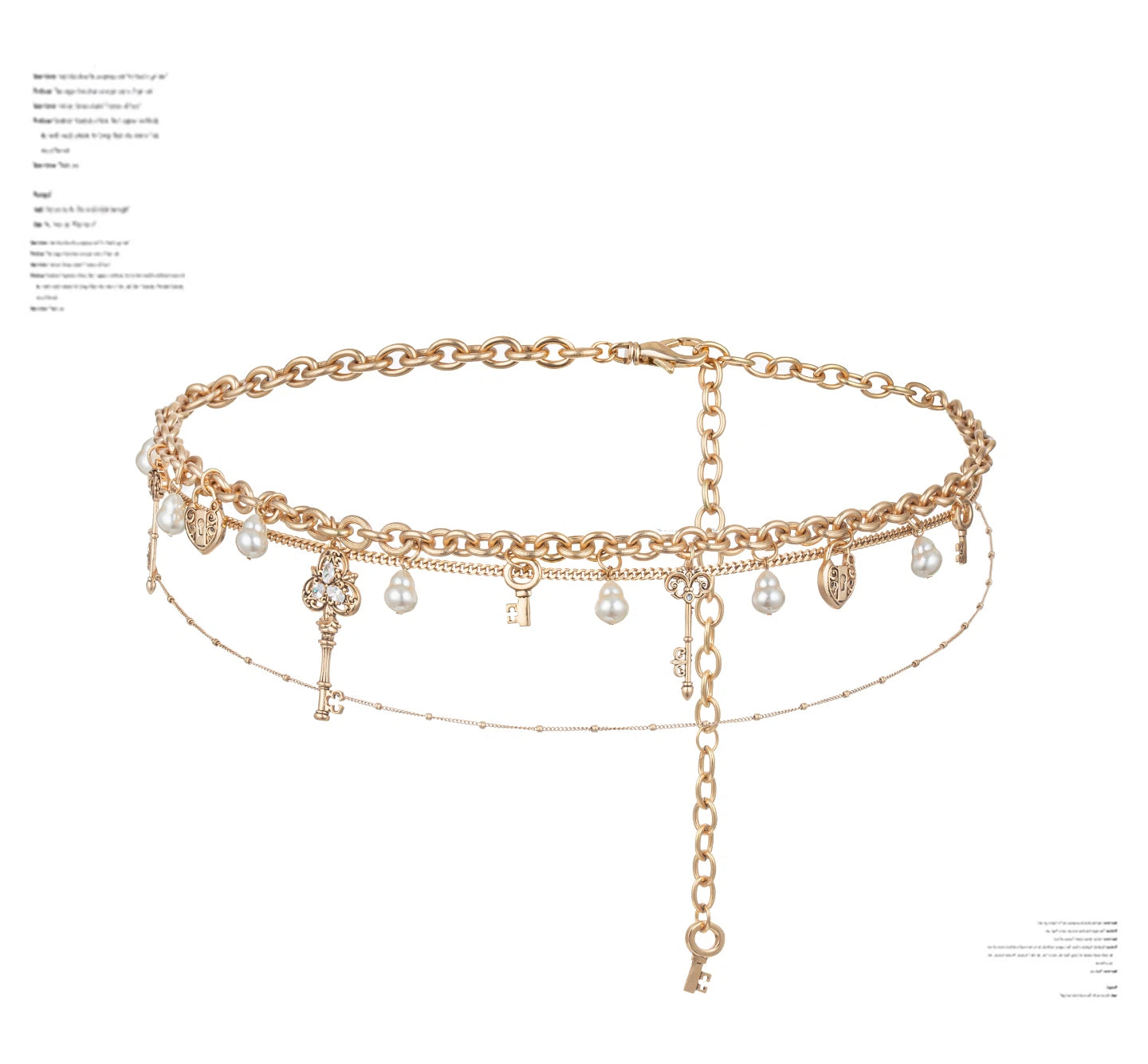 Multi-Layer Pearl Waist Chain