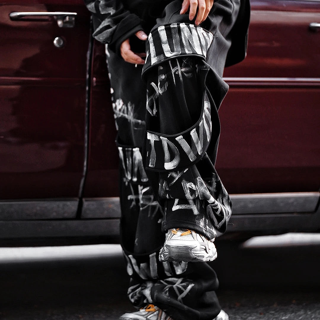 [Pre-order] Striped Oversized Wide-Leg Pants - Ships in 15 days