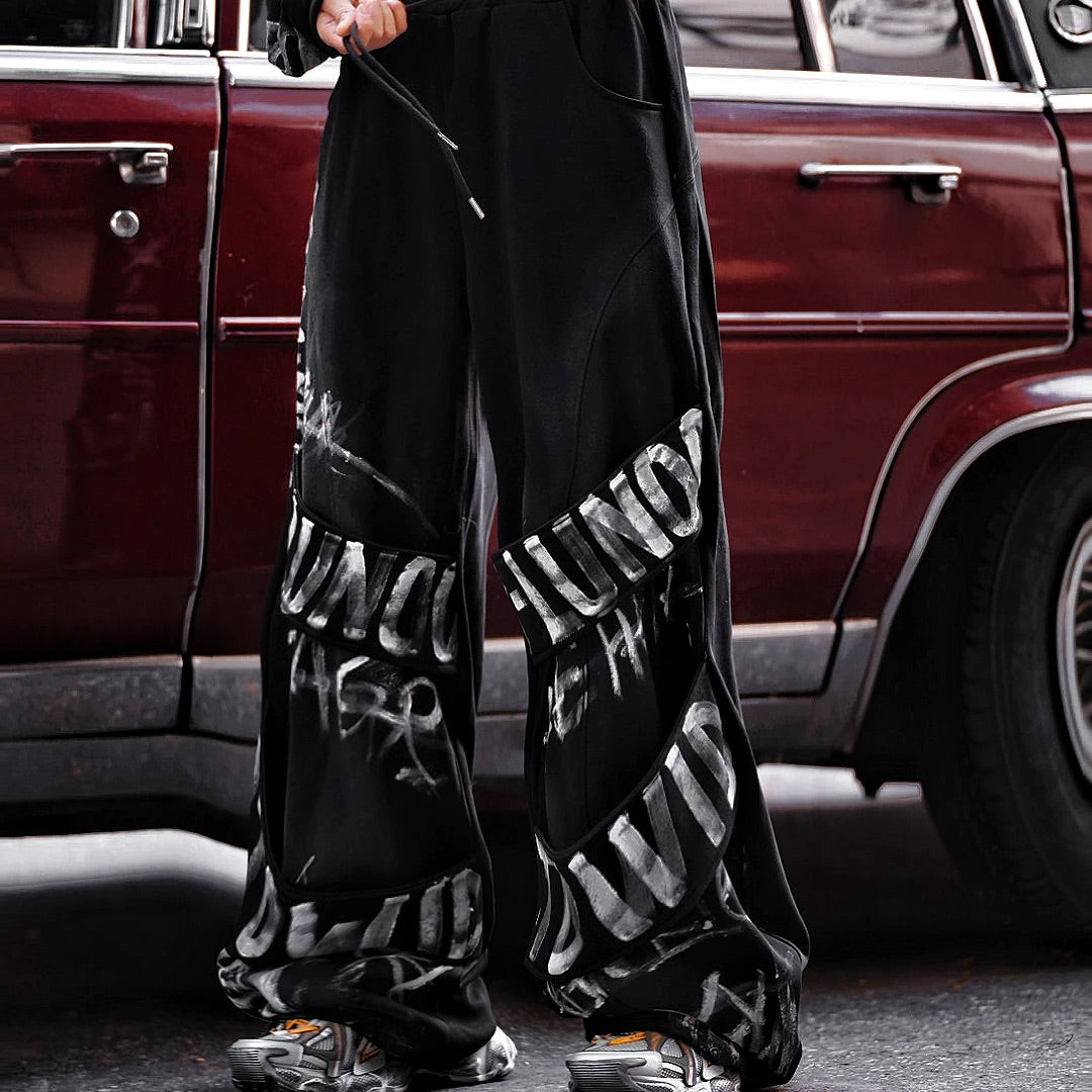 [Pre-order] Striped Oversized Wide-Leg Pants - Ships in 15 days