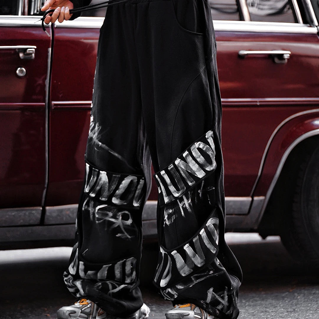 [Pre-order] Striped Oversized Wide-Leg Pants - Ships in 15 days