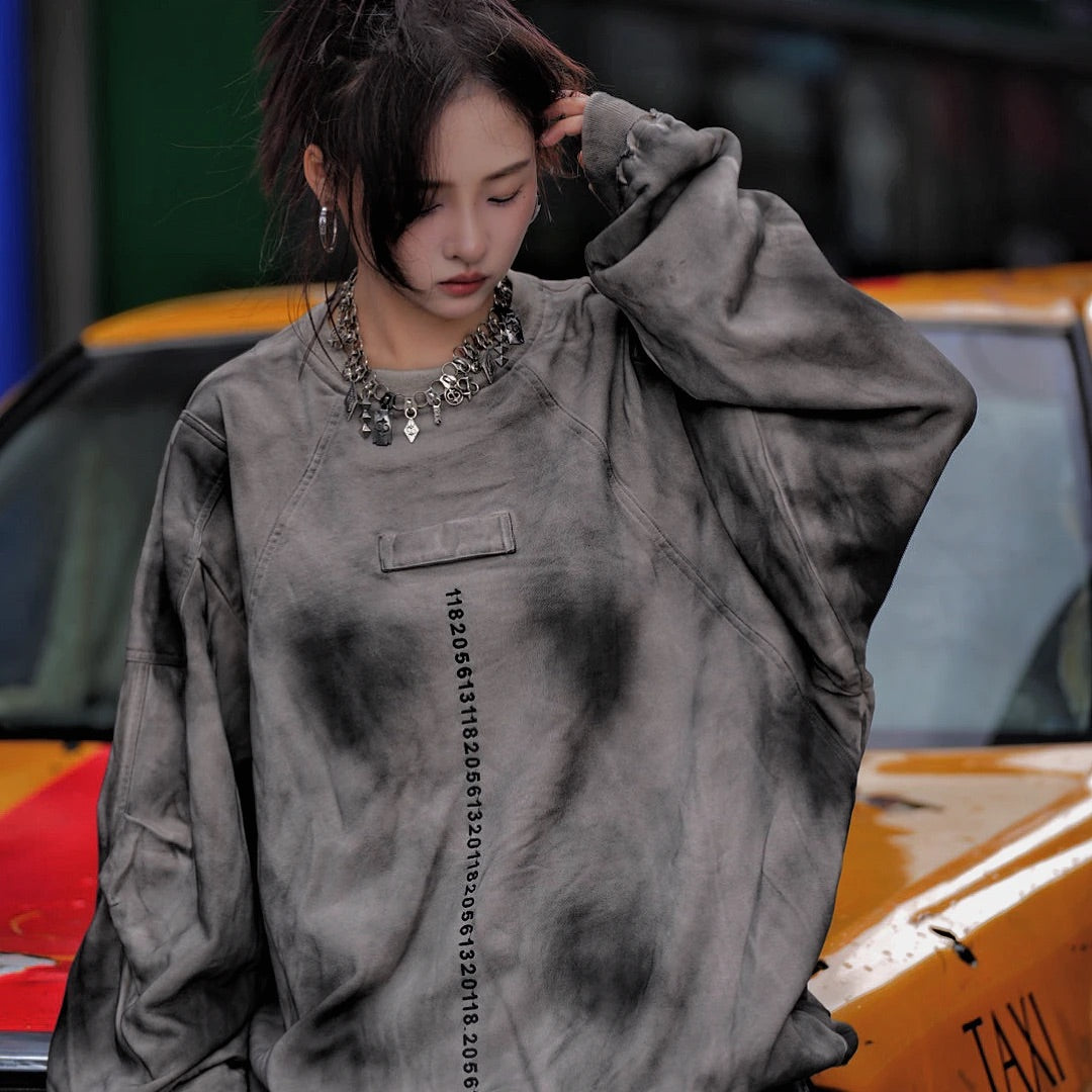 Heavy Graffiti Oversized Street Hoodie