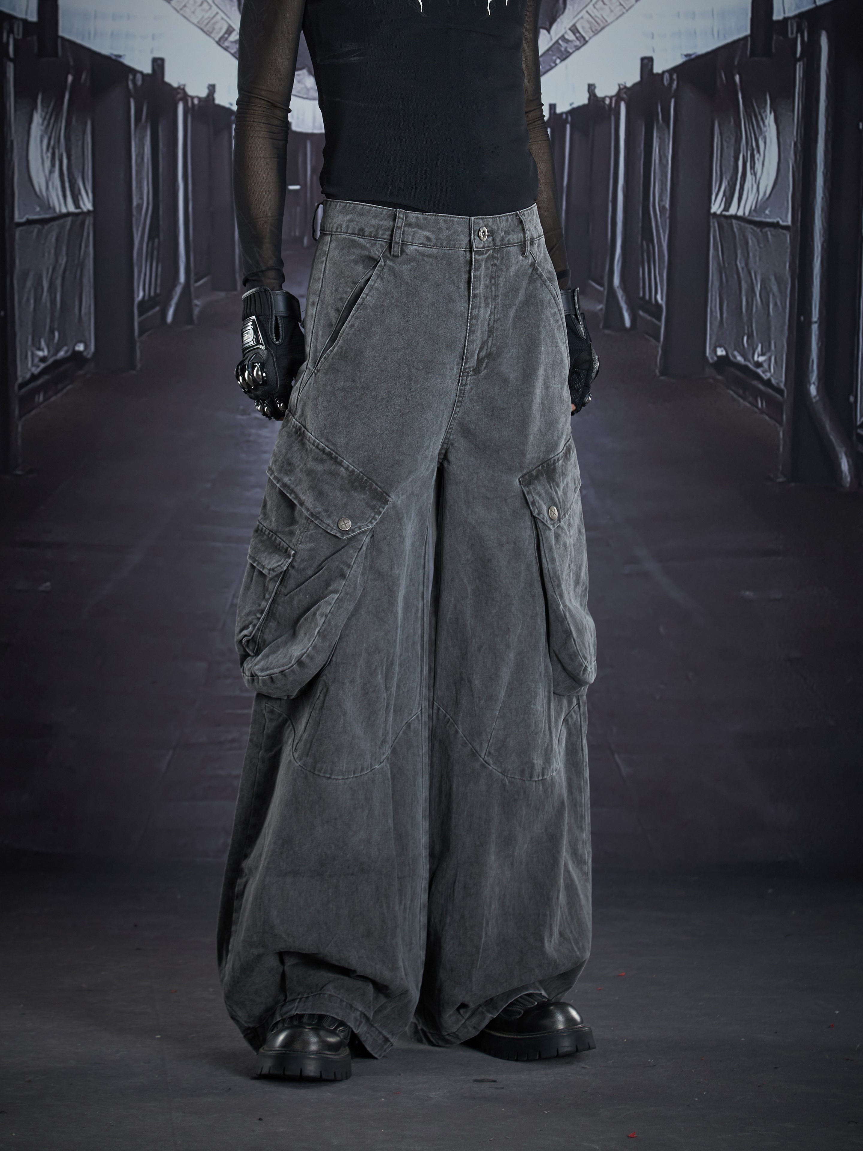 Street Utility Deconstructed Pocket Cargo Pants