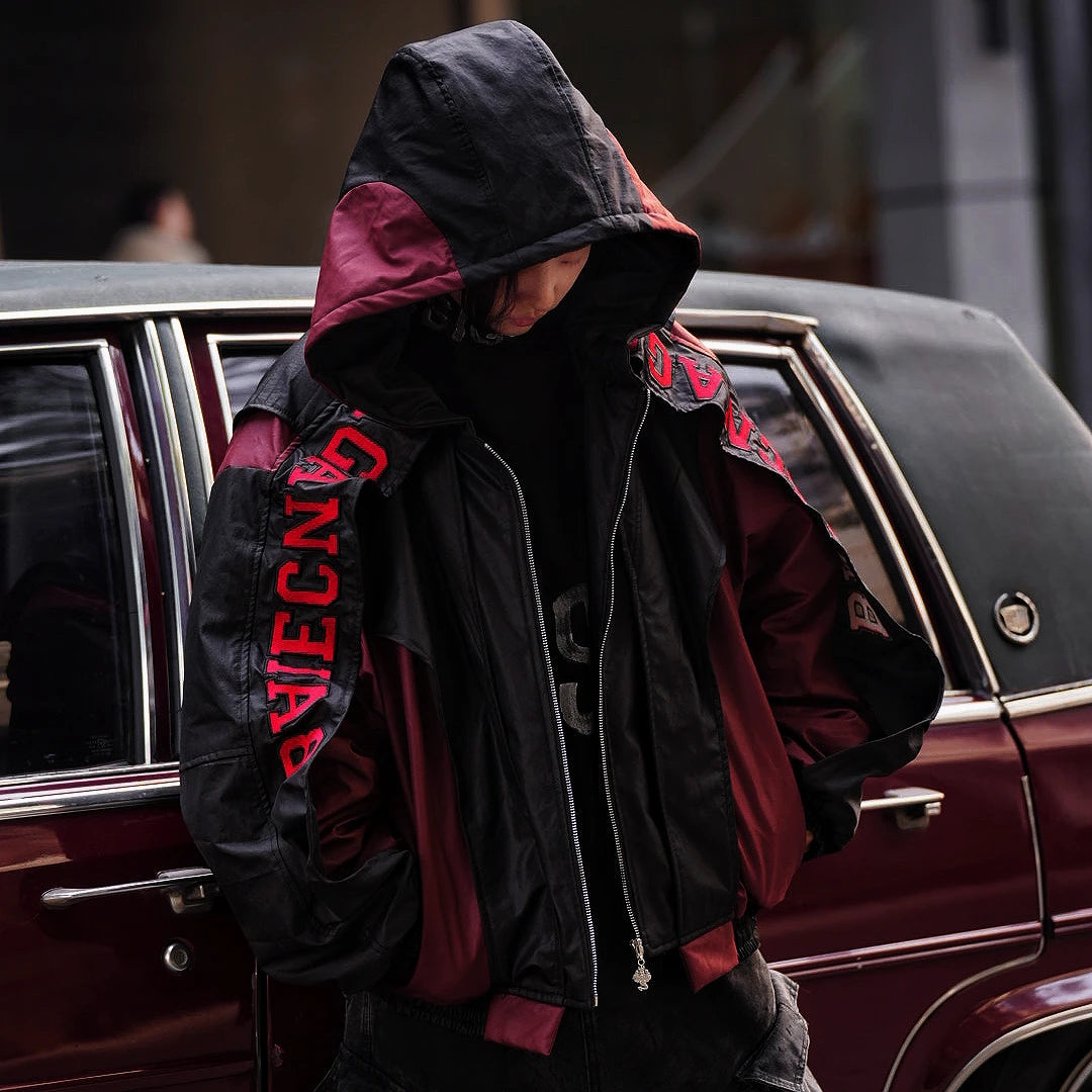 Stay warm with this patchwork hooded winter jacket featuring plush insulation, a street-ready silhouette, and durable details. Designed for comfort and style in cold weather.