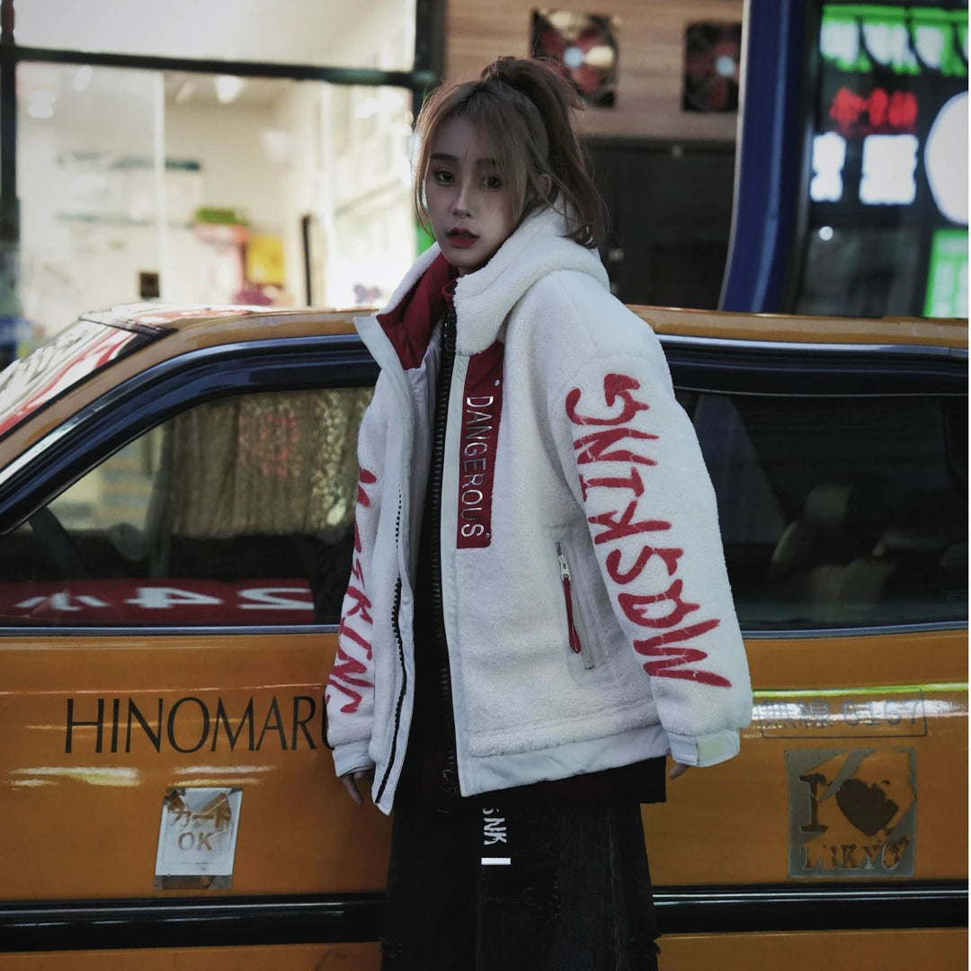 Plush-Fleece Warm Hooded Jacket