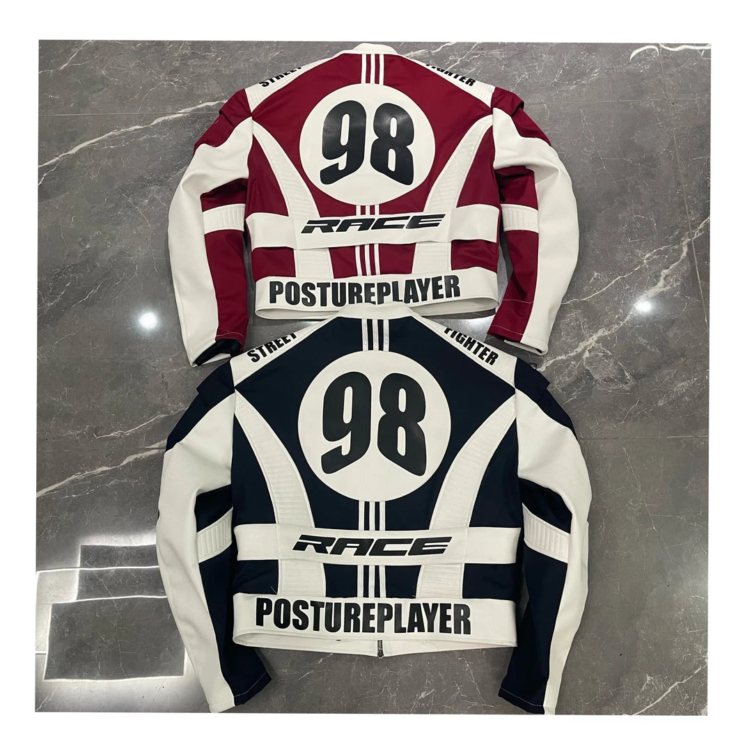 Sanhoostudio Heavy Patchwork Racing Jacket