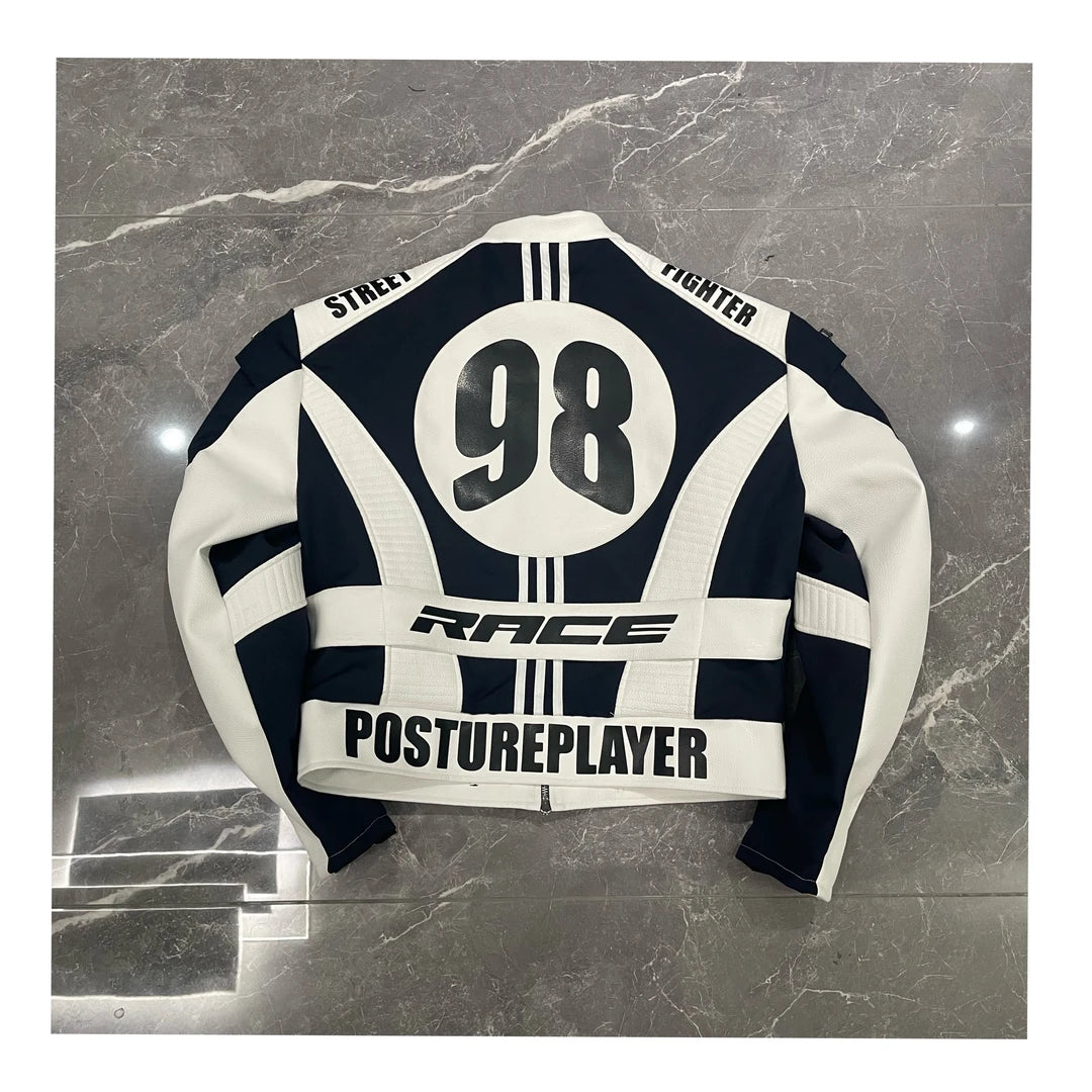 Sanhoostudio Heavy Patchwork Racing Jacket