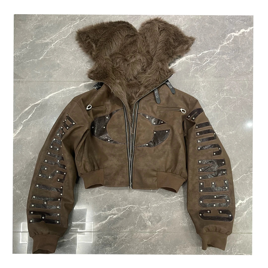 Sanhoostudio Reversible Studded Deconstructed Jacket