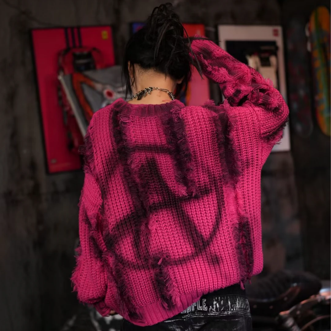 Sanhoostudio top featuring heavyweight woven construction, distressed graffiti artwork, hand-painted detailing, asymmetric patchwork elements, and a relaxed oversized silhouette. Designed for statement streetwear styling with rugged visual texture, handcrafted character, and distinctive deconstructed appeal.