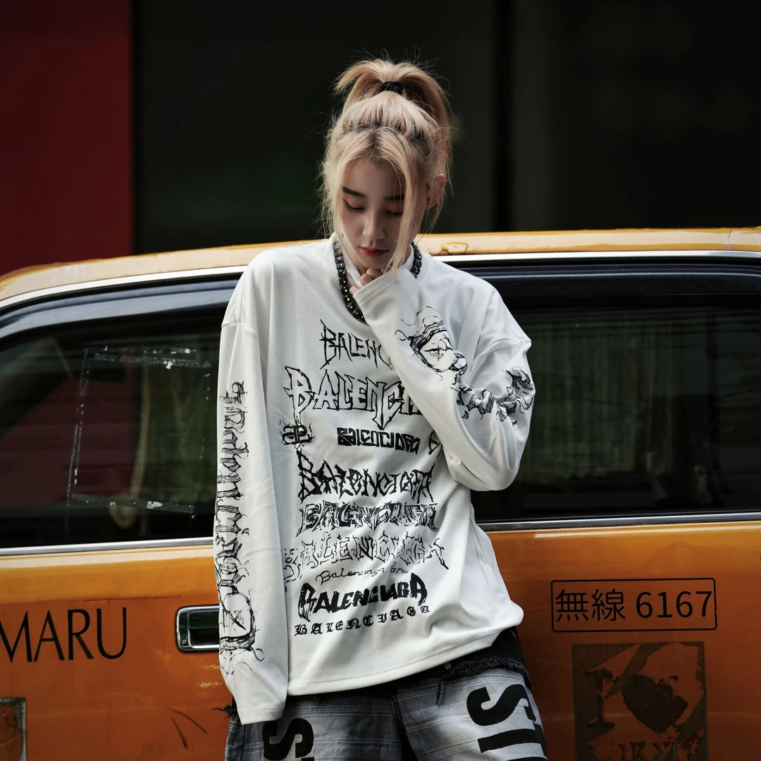 Sanhoostudio thermal long sleeve top featuring double-sided soft fleece fabric, flexible stretch construction, and a relaxed oversized silhouette. Designed for comfortable fall and winter layering with gentle warmth, unrestricted movement, versatile everyday styling, and contemporary unisex appeal.