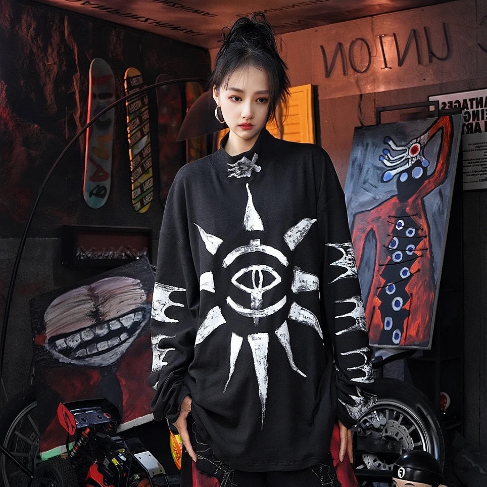Street Fleece Graffiti Longsleeve Tee