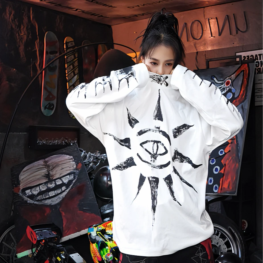 Street Fleece Graffiti Longsleeve Tee (Pre-order, Ships Within 20 Days)