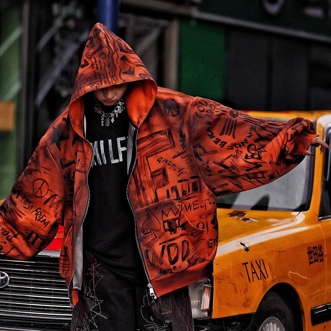 Heavy Graffiti Street Hoodie