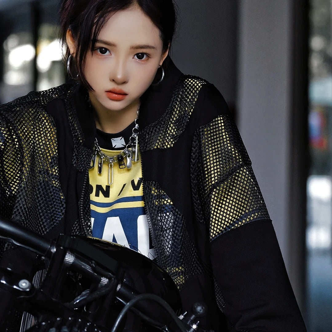 Washed Stitch Asymmetric Sun Jacket