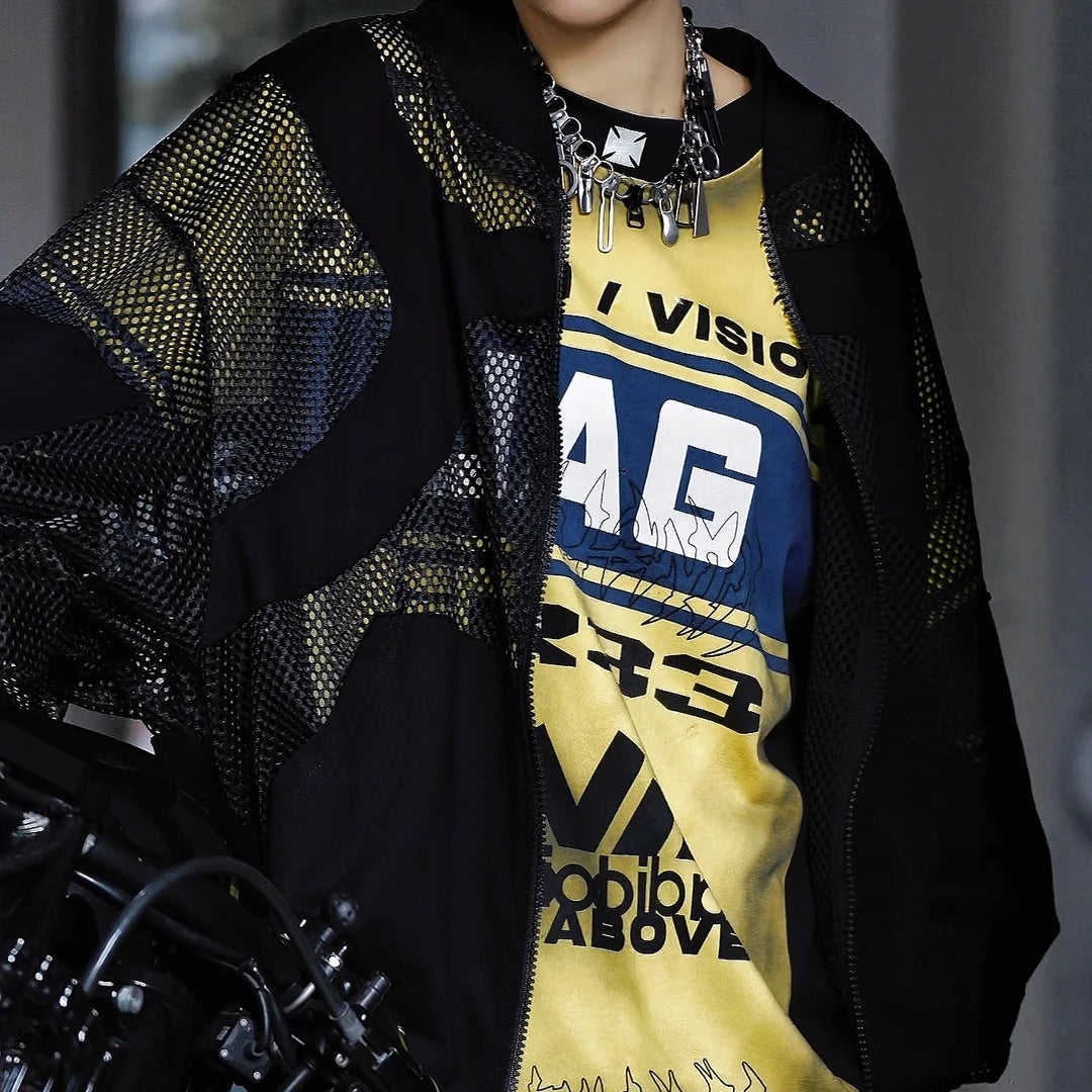 Washed Stitch Asymmetric Sun Jacket