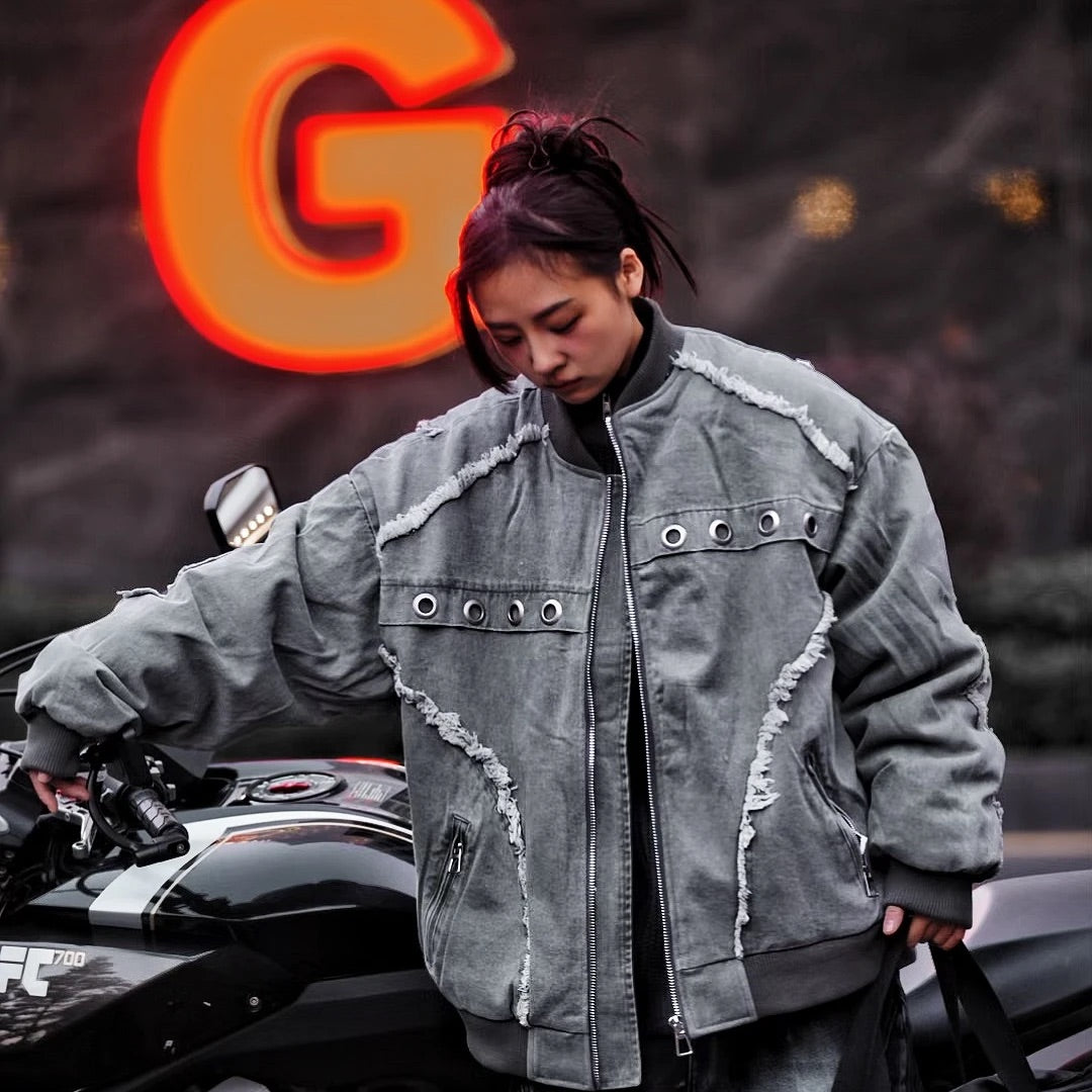 Hand-Brushed Mud Dyed Padded Jacket