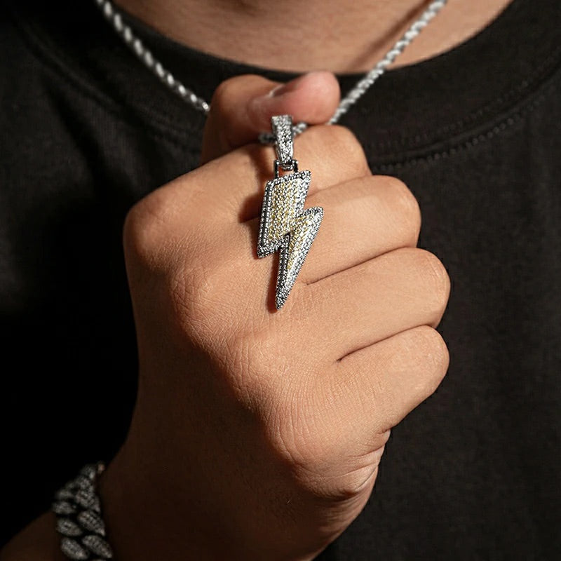 Full Diamond Titanium Steel Necklace