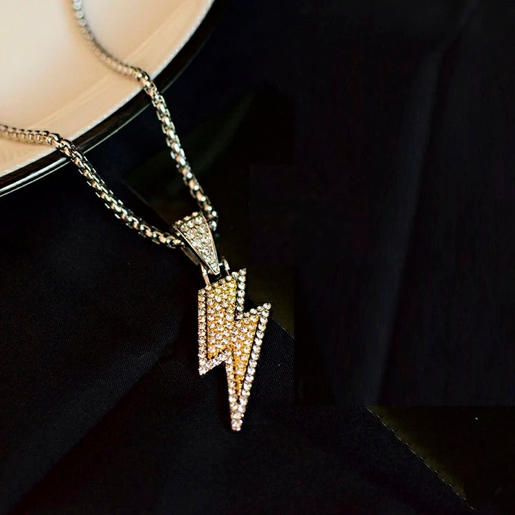 Full Diamond Titanium Steel Necklace