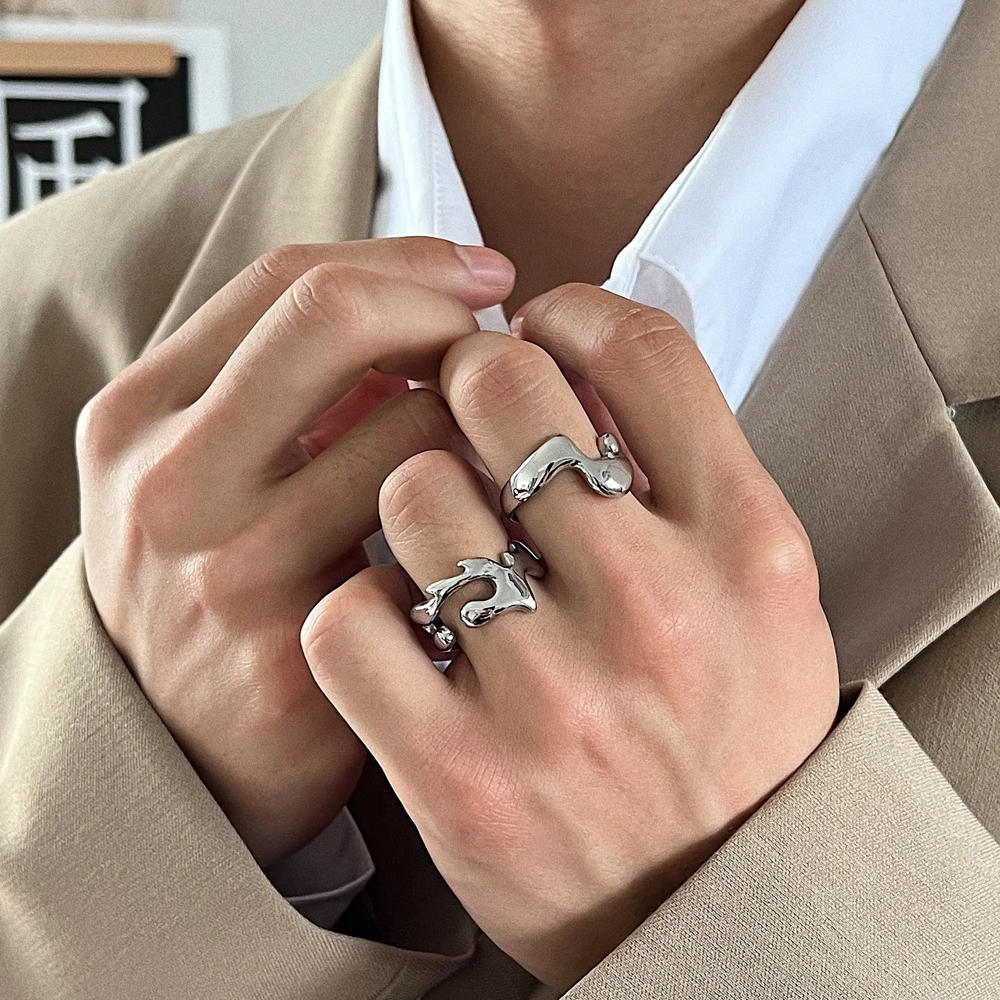 Liquid Lava Design Ring ArtsKoreanMan
