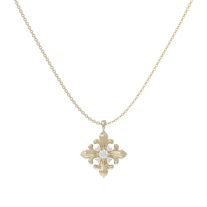 Minimal Iris Pendant Necklace