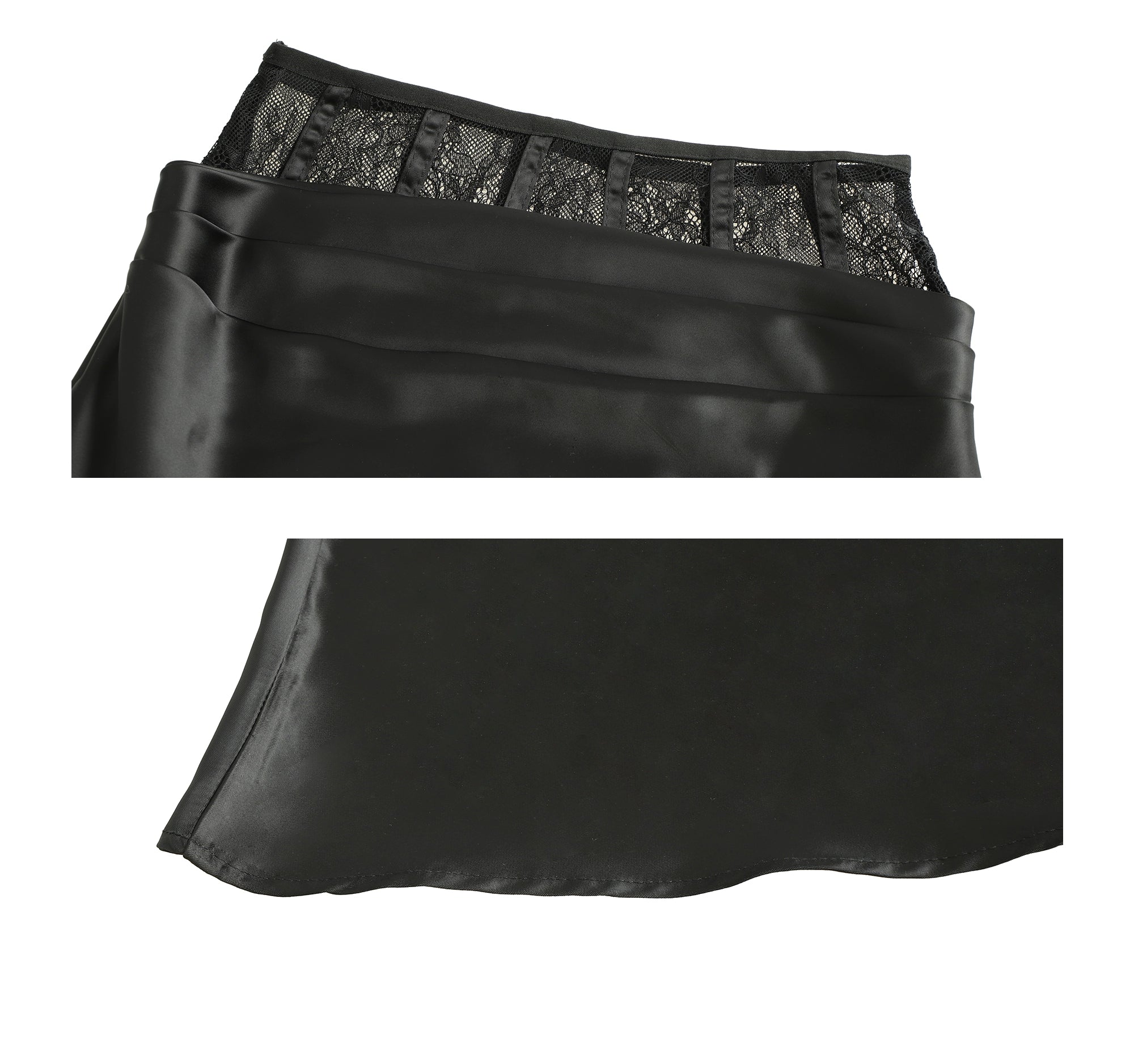 Miu-Inspired Lace Corset Cami Two-Piece Set