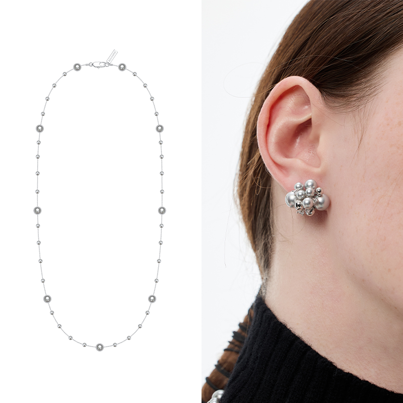 Layered Starlight Pearl Sweater Necklace