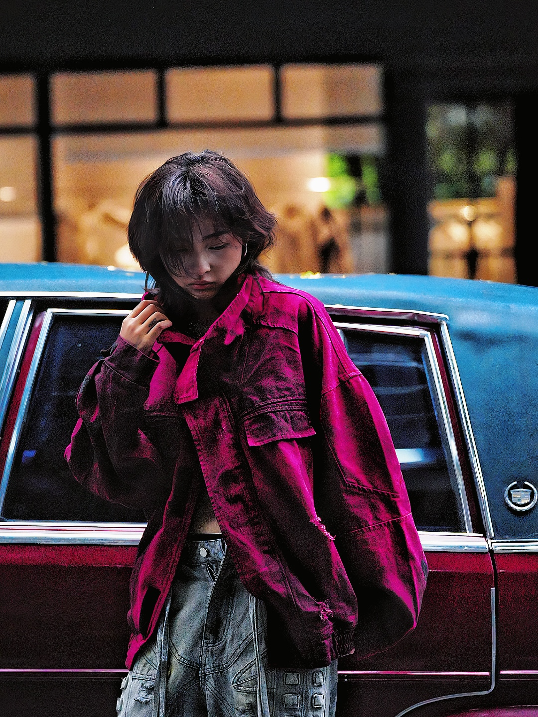 [Pre-order] Graffiti Washed Denim Street Shirt - Ships in 15 Days