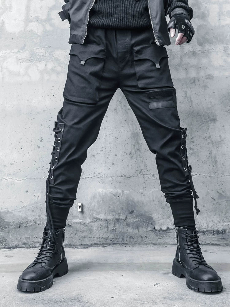 Sanhoostudio Slim Fit Tactical Cargo Pants