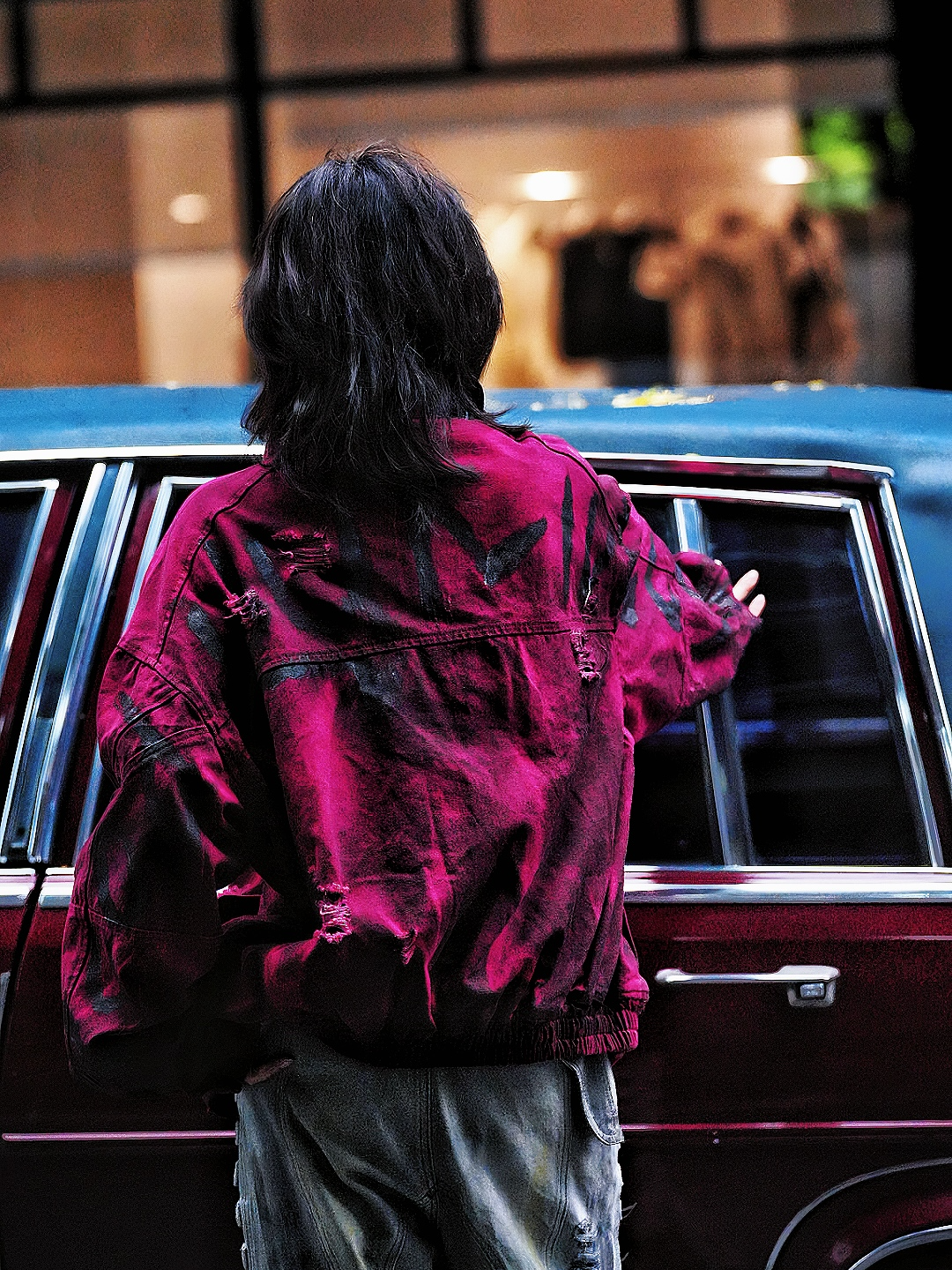 [Pre-order] Graffiti Washed Denim Street Shirt - Ships in 15 Days